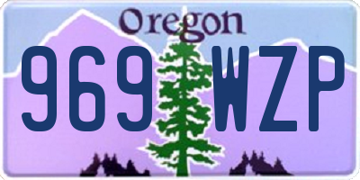 OR license plate 969WZP