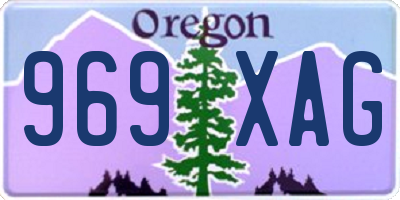OR license plate 969XAG