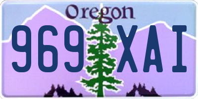 OR license plate 969XAI