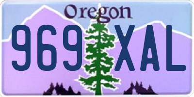 OR license plate 969XAL