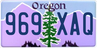 OR license plate 969XAQ