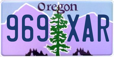 OR license plate 969XAR