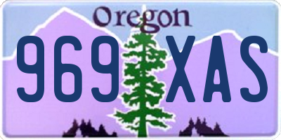 OR license plate 969XAS