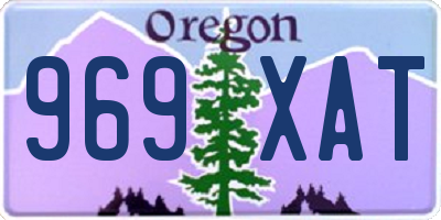 OR license plate 969XAT