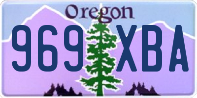 OR license plate 969XBA