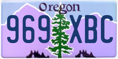 OR license plate 969XBC