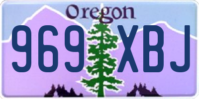 OR license plate 969XBJ