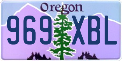 OR license plate 969XBL