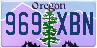 OR license plate 969XBN