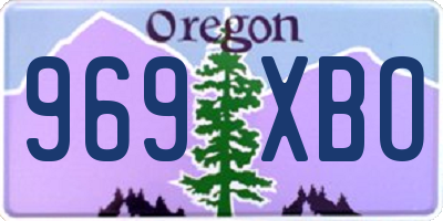 OR license plate 969XBO