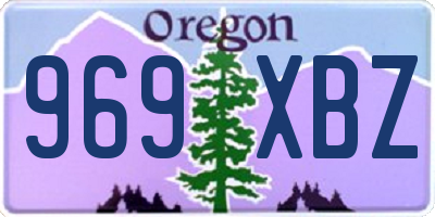 OR license plate 969XBZ