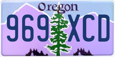 OR license plate 969XCD