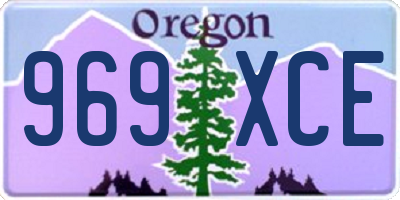 OR license plate 969XCE