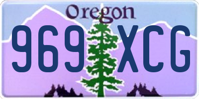 OR license plate 969XCG