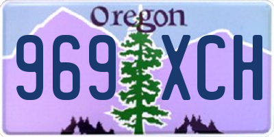OR license plate 969XCH