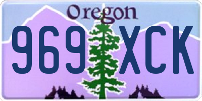 OR license plate 969XCK