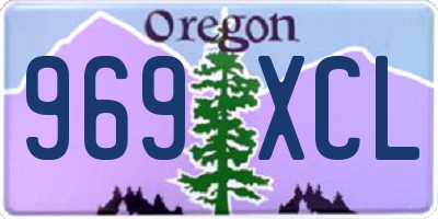 OR license plate 969XCL