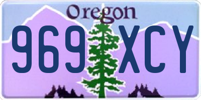 OR license plate 969XCY