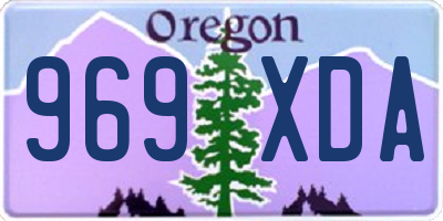 OR license plate 969XDA