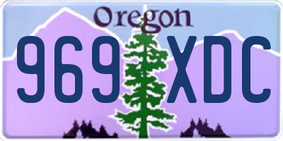 OR license plate 969XDC
