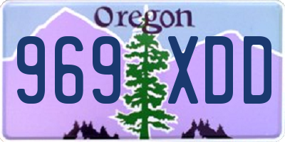 OR license plate 969XDD
