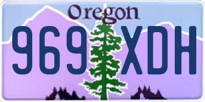 OR license plate 969XDH