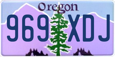OR license plate 969XDJ