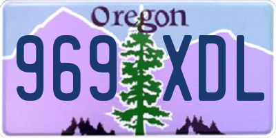 OR license plate 969XDL