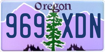 OR license plate 969XDN