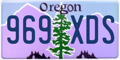 OR license plate 969XDS