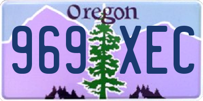 OR license plate 969XEC
