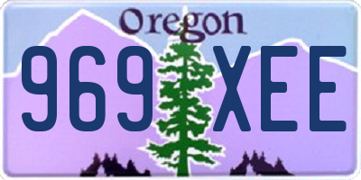 OR license plate 969XEE
