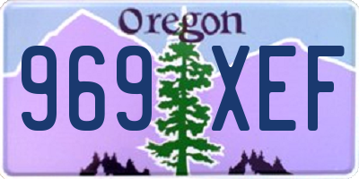 OR license plate 969XEF