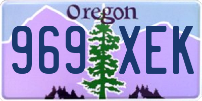OR license plate 969XEK