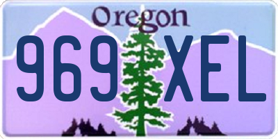 OR license plate 969XEL