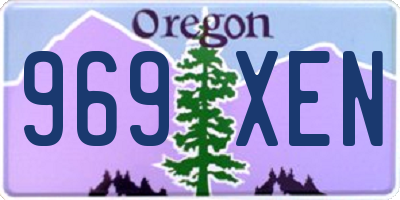 OR license plate 969XEN
