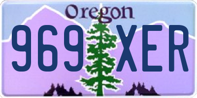 OR license plate 969XER