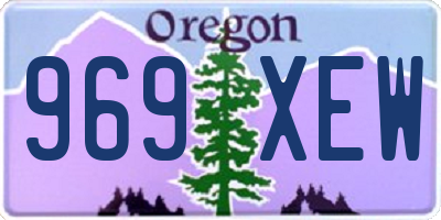 OR license plate 969XEW