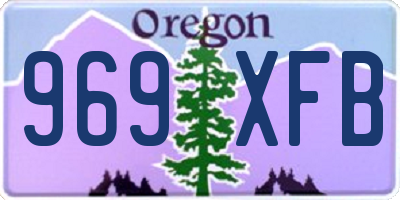 OR license plate 969XFB