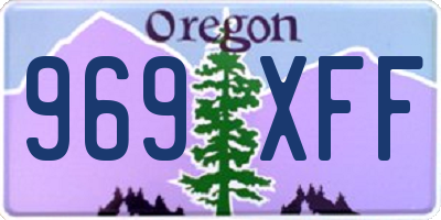OR license plate 969XFF