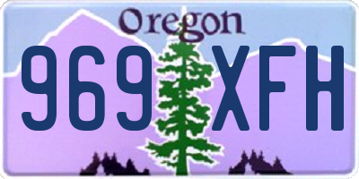 OR license plate 969XFH