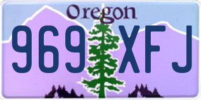 OR license plate 969XFJ