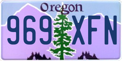 OR license plate 969XFN