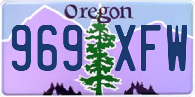 OR license plate 969XFW