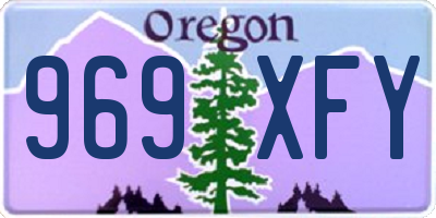 OR license plate 969XFY