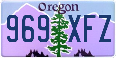 OR license plate 969XFZ
