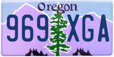 OR license plate 969XGA