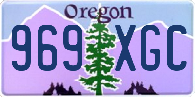OR license plate 969XGC