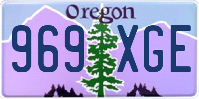 OR license plate 969XGE