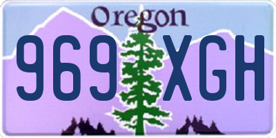 OR license plate 969XGH